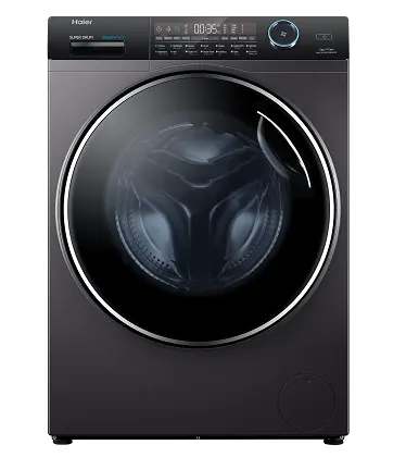 [غسالة هاير فول اوتوماتيك تحميل امامي ، 15 كجم ، شاشة ديجيتال تاتش ، سيلفر غامق، HW150-BP14986ES8] غسالة هاير فول اوتوماتيك تحميل امامي ، 15 كجم ، شاشة ديجيتال تاتش ، سيلفر غامق، HW150-BP14986ES8