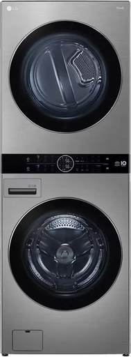 [غسالة ال جي ووش تاور فول اتوماتيك تحميل أمامي 21 كيلو بمجفف 16 كيلو، شاشة تاتش ديجيتال، انفرتر، فضي، FWT2116SS] غسالة ال جي ووش تاور فول اتوماتيك تحميل أمامي 21 كيلو بمجفف 16 كيلو، شاشة تاتش ديجيتال، انفرتر، فضي، FWT2116SS