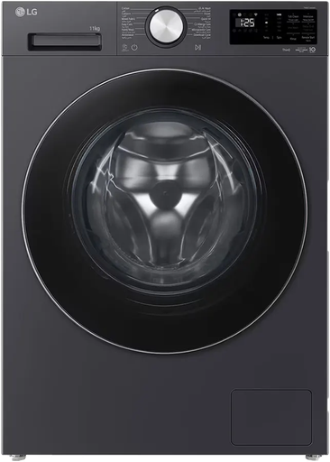 [غسالة ال جي فول اوتوماتيك ، 11 كيلو ، واى فاى ، محرك دفع مباشر ، انفرتر ، تدعم الذكاء الاصطناعى ، رمادى ، باب اسود ، F4X5EYG24] غسالة ال جي فول اوتوماتيك ، 11 كيلو ، واى فاى ، محرك دفع مباشر ، انفرتر ، تدعم الذكاء الاصطناعى ، رمادى ، باب اسود ، F4X5EYG24