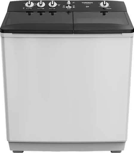 [غسالة ملابس هاف اتوماتيك تورنيدو ، 7 كيلو ، 1400 لفة ، مزودة بموتورين ، أبيض*أسود ، TVH-HM07T(WK)] غسالة ملابس هاف اتوماتيك تورنيدو ، 7 كيلو ، 1400 لفة ، مزودة بموتورين ، أبيض*أسود ، TVH-HM07T(WK)