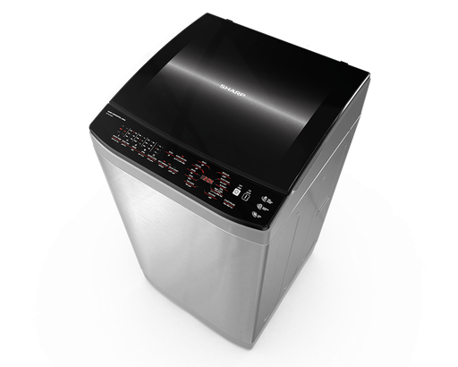 [غسالة شارب فوق اوتوماتيك تحميل علوي، 11 كجم، طلمبة، فضي، ES-TN11GSLP] غسالة شارب فوق اوتوماتيك تحميل علوي، 11 كجم، طلمبة، فضي، ES-TN11GSLP