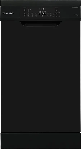[غسالة أطباق تورنيدو، 10 فرد، 45 سم،7 برامج، شاشة ديجيتال، أسود، TDV-FN107CBK] غسالة أطباق تورنيدو، 10 فرد، 45 سم،7 برامج، شاشة ديجيتال، أسود، TDV-FN107CBK