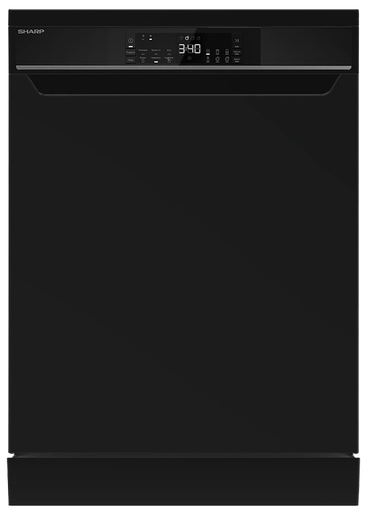 [غسالة اطباق شارب ١٣ فرد، 60 سم، 8 برامج، شاشة ديجيتال، اسود، QW-V813-BK2] غسالة اطباق شارب ١٣ فرد، 60 سم، 8 برامج، شاشة ديجيتال، اسود، QW-V813-BK2