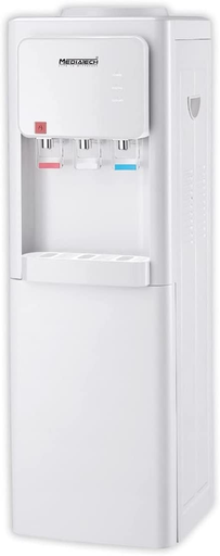 [مبرد مياه ميديا تك، 3 حنفية ( بارد + ساخن + عادي ) تحميل علوي، ثلاجة، أبيض، MT-WD2524R] مبرد مياه ميديا تك، 3 حنفية ( بارد + ساخن + عادي ) تحميل علوي، ثلاجة، أبيض، MT-WD2524R