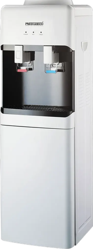[مبرد مياه ميديا تك، 2 حنفية ( بارد +ساخن )، تحميل علوي، ثلاجة ،فضي، MT-WD2525R] مبرد مياه ميديا تك، 2 حنفية ( بارد +ساخن )، تحميل علوي، ثلاجة ،فضي، MT-WD2525R