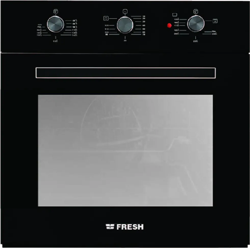 [فرن فريش بلت إن 60 سم، غاز، 56 لتر ،شواية كهرباء، أمان كامل، أسود ، F-8877] فرن فريش بلت إن 60 سم، غاز، 56 لتر ،شواية كهرباء، أمان كامل، أسود ، F-8877