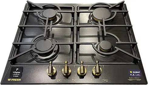 [بوتاجاز بلت ان فريش مسطح روستيك ، 60 سم، 4 شعلة غاز، أسود، 9612] بوتاجاز بلت ان فريش مسطح روستيك ، 60 سم، 4 شعلة غاز، أسود، 9612