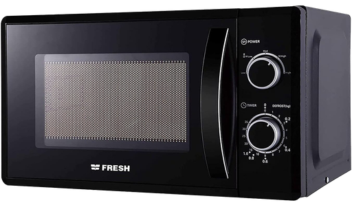 [ميكروويف فريش سولو ، 20 لتر ، 700 وات ، 5 مستويات تسخين ، تايمر ، أسود ، FMW-20MC-B] ميكروويف فريش سولو ، 20 لتر ، 700 وات ، 5 مستويات تسخين ، تايمر ، أسود ، FMW-20MC-B