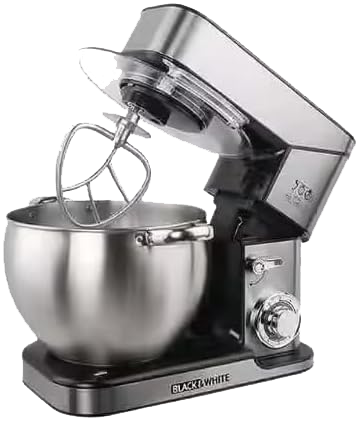 [عجان بلاك اند وايت نيكل، 2200 وات، 12.5 لتر، 6 سرعات، ستانلس، فضي، SV-1222] عجان بلاك اند وايت نيكل، 2200 وات، 12.5 لتر، 6 سرعات، ستانلس، فضي، SV-1222