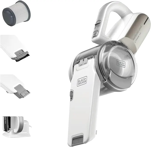 [مكنسة بلاك اند ديكر لاسلكية ببطارية ليثيوم، مكنسه كهربا، مكنسه شحن، 14.4 فولت، أبيض، PV1420L] مكنسة بلاك اند ديكر لاسلكية ببطارية ليثيوم، مكنسه كهربا، مكنسه شحن، 14.4 فولت، أبيض، PV1420L