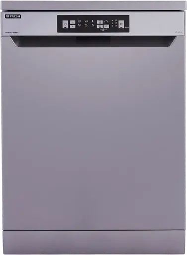 [غسالة اطباق فريش، 12 فرد، 6 برامج، 60 سم، A15-60-Sr - فضي] غسالة اطباق فريش، 12 فرد، 6 برامج، 60 سم، A15-60-Sr - فضي
