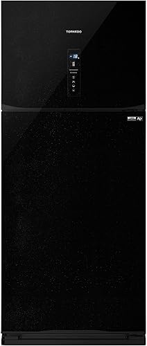 [ثلاجه تورنيدو، ثلاجة بابين، نوفروست، 396 لتر، انفرتر، شاشة ديجيتال led، أسود، RF-480ATV-BK] ثلاجه تورنيدو، ثلاجة بابين، نوفروست، 396 لتر، انفرتر، شاشة ديجيتال led، أسود، RF-480ATV-BK