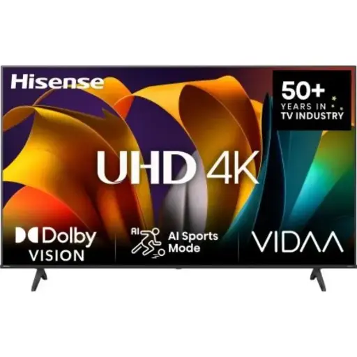 [شاشه هايسينس سمارت ، 55 بوصه ، بدقة 4K ، من النوع LED ، موديل 55A6N
] شاشه هايسينس سمارت ، 55 بوصه ، بدقة 4K ، من النوع LED ، موديل 55A6N

