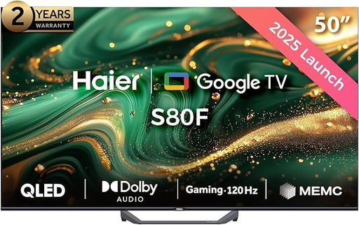 [شاشه هاير 50 بوصة QLED سمارت HAIER H50S80FUX
] شاشه هاير 50 بوصة QLED سمارت HAIER H50S80FUX
