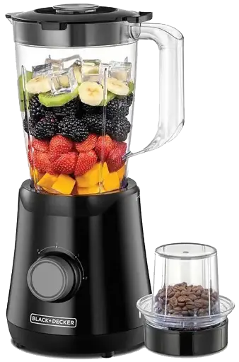 [خلاط بلاك اند ديكر، 500 وات ،1.5 لتر ،سرعتين ، اسود ،BX530 ] خلاط بلاك اند ديكر، 500 وات ،1.5 لتر ،سرعتين ، اسود ،BX530 