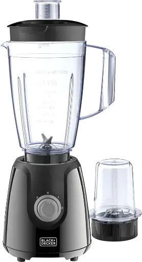 [خلاط كهربائي بلاك اند ديكر 400 وات، 1.5 لتر، اسود، موديل BX430J] خلاط كهربائي بلاك اند ديكر 400 وات، 1.5 لتر، اسود، موديل BX430J