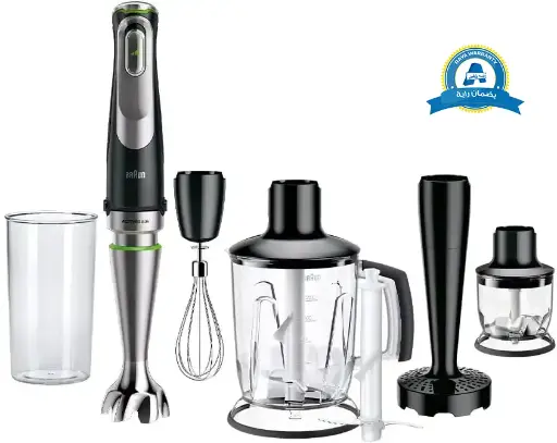 [هاند بلندر براون مالتي كويك 9، 1200 وات، 600 مللي، مزود بملحقات متعددة، أسود MQ 9147X] هاند بلندر براون مالتي كويك 9، 1200 وات، 600 مللي، مزود بملحقات متعددة، أسود MQ 9147X