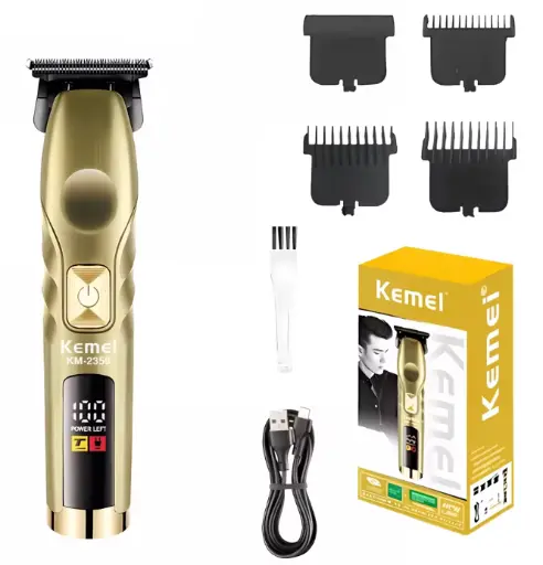 [ماكينة حلاقة شعر كيمي لاسلكية للرجال ، شاشة ال سي دي ، قابلة لاعادة الشحن ، مقاومة للماء ، جولد ، KM-2359
] ماكينة حلاقة شعر كيمي لاسلكية للرجال ، شاشة ال سي دي ، قابلة لاعادة الشحن ، مقاومة للماء ، جولد ، KM-2359
