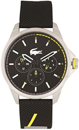 [2010978] ساعة لكوست رابر أسود 2010978