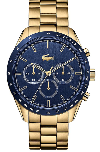 [2011096] ساعة لكوست معدن ذهبي 2011096 رجالي