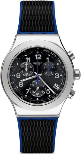 [YVS451] YVS451 ساعة سواتش رابر أسود*أزرق مينا أسود