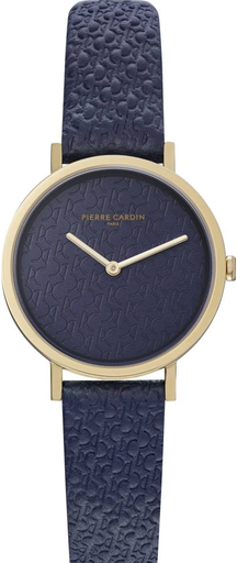 [CBV.1505] CBV.1505 ساعة بير كاردين حريمي جلد أزرق مينا أزرق