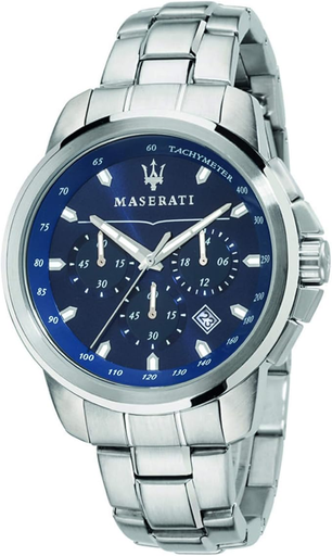 [8873621002] 8873621002 Maserati silver steel blue dail