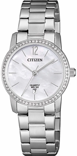 [EU6030-81D] EU6030-81D ساعة سيتزن حريمي معدن فضي مينا أبيض