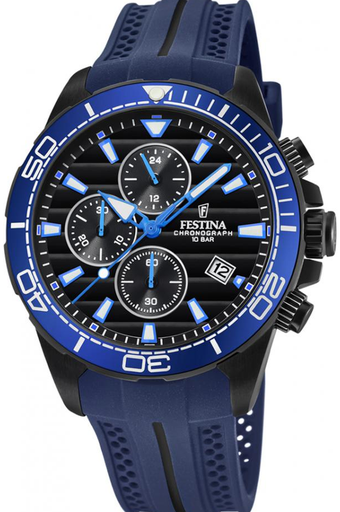 [F203692] رابر أزرق مينا أسود