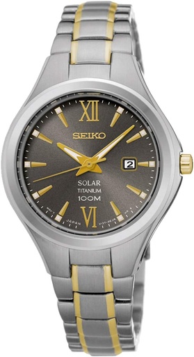 [SUT275P1] SUT275P1 ساعة سايكو حريمي معدن فضي*ذهبي مينا رمادي