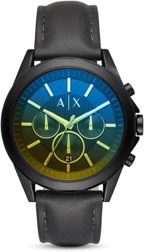 [AX2613] ساعة أرماني اكستشانج جلد أسود مينا أسود