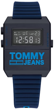 [1791677] ساعة تومي رابر أزرق مينا أسود 1791677