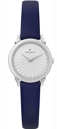 [CPI.2513] ساعة بير كاردين حريمي جلد أزرق مينا أبيض