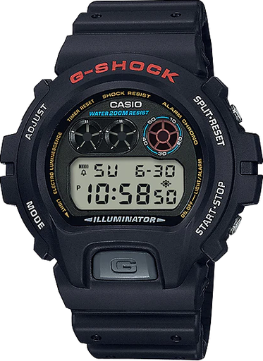[DW-6900-1VDR] ساعة جي شوك رابر أسود مينا أسود
