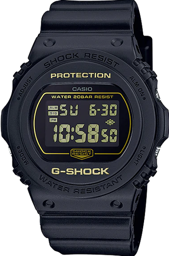 [DW-5700BBM-1DR] DW-5700BBM-1DR ساعة جي شوك رابر أسود مينا أسود رجالي