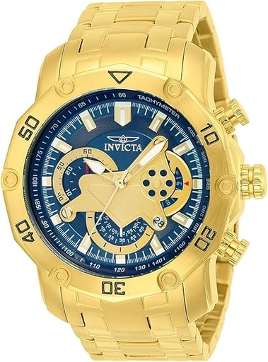 [22765] 22765 gold steel blue dail رجالي