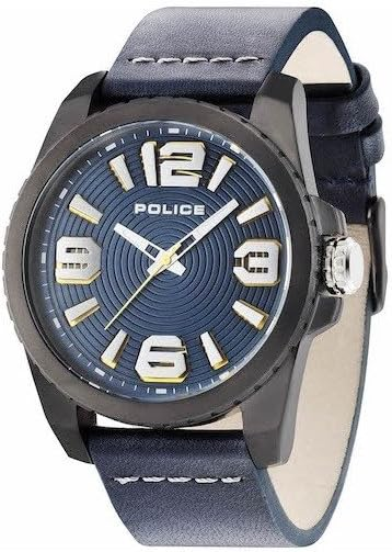 [p14761jsu03] grey leather blue dail