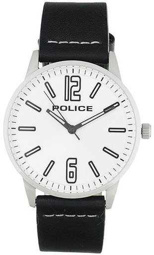 [P15142JS-04] black leather white dail