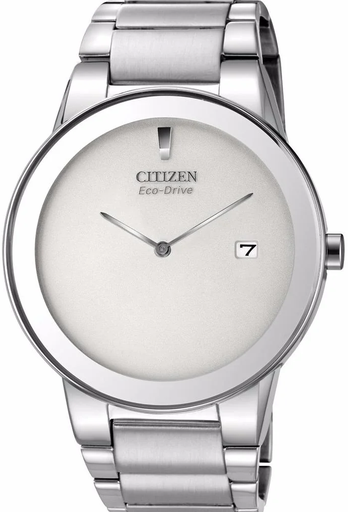 [AU1060-51A] AU1060-51A silver steel white dail