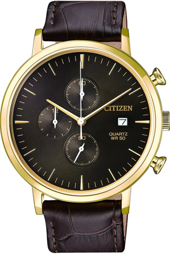 [AN3612-09X] brown leather grey dail