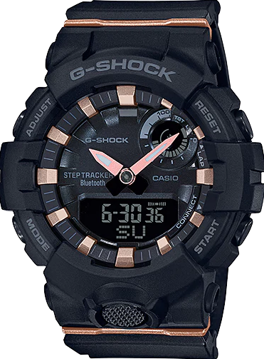 [GMA-B800-1ADR] GMA-B800-1ADR ساعة جي شوك رابر أسود رجالي