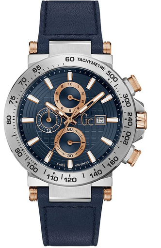 [Y37004G7] Y37004G7 ساعة جيس كولكشن جلد أزرق مينا أزرق رجالي