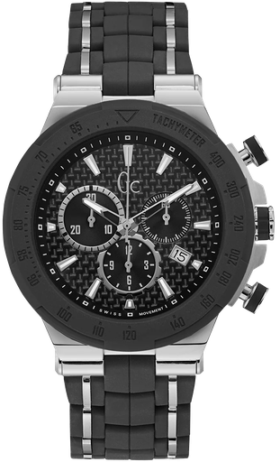 [Y35003G2] Y35003G2 ساعة جيس كولكشن معدن فضي*أسود مينا أسود رجالي