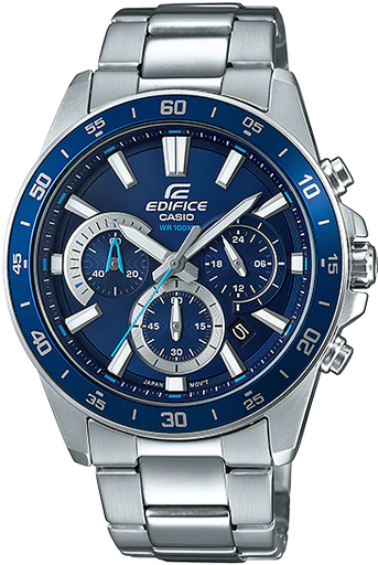 [EFV-570D-2AVUDF] EFV-570D-2AVUDF ساعة كاسيو أيدفيس معدن مينا أزرق  رجالي