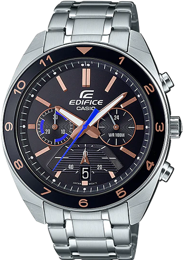 [EFV-590D-1AVUDF] EFV-590D-1AVUDF ساعة كاسيو أيدفيس معدن مينا أسود  رجالي