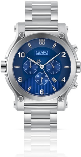 [OZ-71937MBLS] OZ-71937MBLS ساعة اوزارو رجالي معدن مينا ازرق