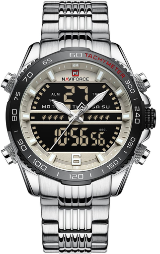 [9195S S-B-GY] 9195S S-B-GY ساعة Naviforce
