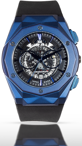 [MO-71800BBLB] MO-71800BBLB مسدسه MOZARO ساعة رجالي