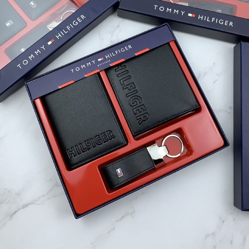 [Tommy Hilfiger Set of Wallet , Cardholder and Keychain-3] Tommy Hilfiger Set of Wallet , Cardholder and Keychain-3