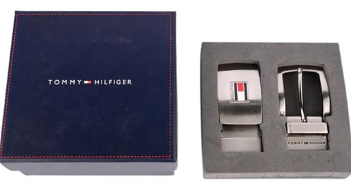 [Tommy Hilfiger Double Buckle Belt Set-1] Tommy Hilfiger Double Buckle Belt Set-1